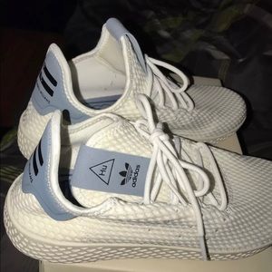 Adidas PW Tennis Hu Shoes (white and blue)